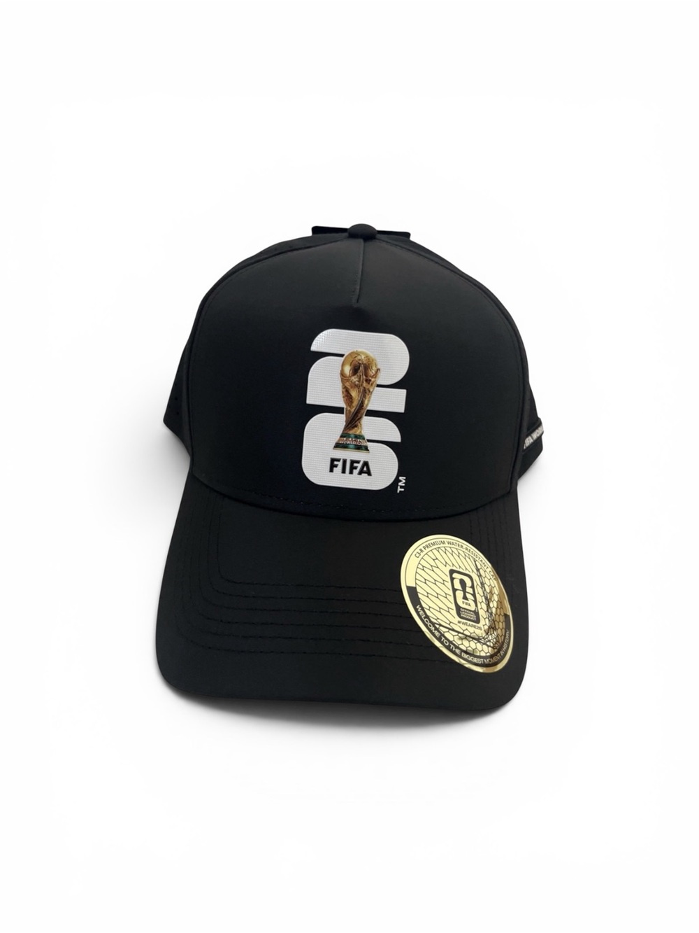Official FIFA World Cup 2026 Trophy Hat Snapback Black Cap NWT